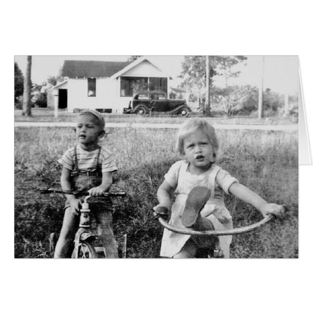 Kom ihåg trehjulingar OBS kort (Framsidan Horizontal)