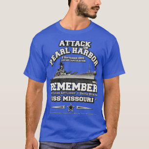 Kom ihåg USS Missouri BB63-bataljong T Shirt