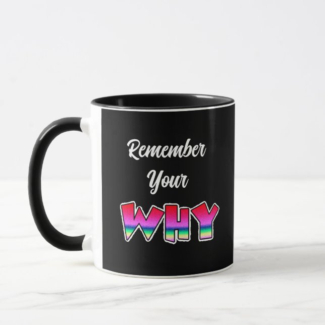 Kom ihåg varför | Inspirational Mugg (Vänster)