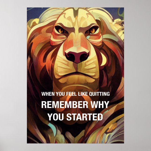 Kom ihåg varför Lejona motiv Poster (Framsidan)