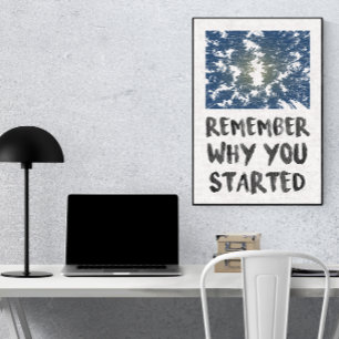 Kom ihåg Varför Skog Solsken Motiverande Poster