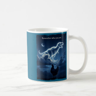 Kom ihåg vem du är - rolig evolution skämt meme kaffemugg