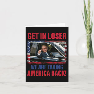 Kom In förlorare Vi Tar Amerika Tillbaka Trump Rol Kort