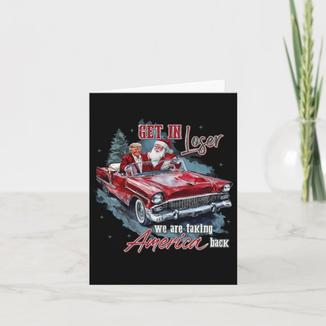 Kom in förlorare vi tar tillbaka Amerika humoristi Kort (Framsida)