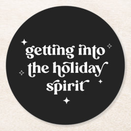 Kom in i Helgdag Spirit-juldryck Underlägg Papper Rund