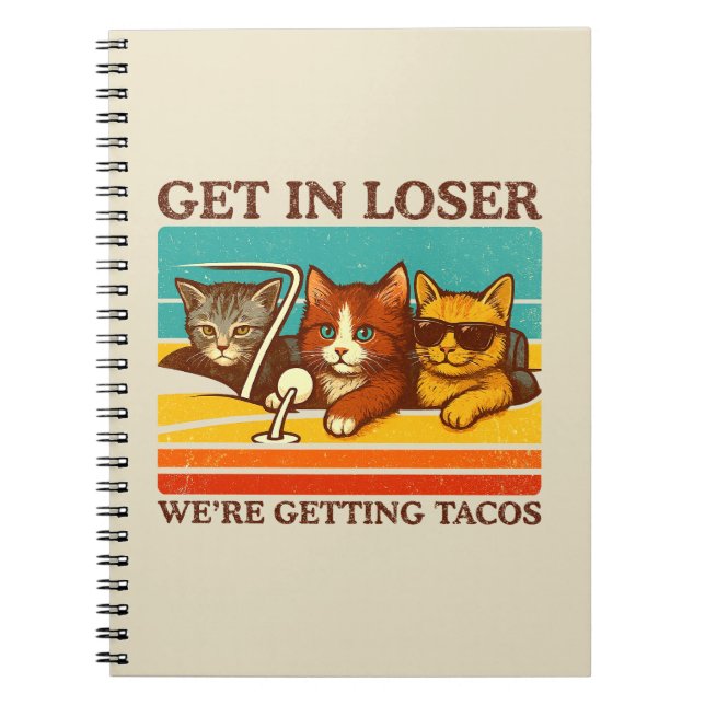 Kom in i lösare Vi får Tacos Anteckningsbok (Framsidan)