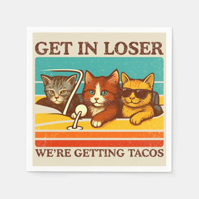 Kom in i lösare Vi får Tacos Pappersservett (Framsidan)