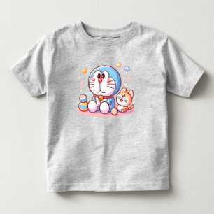 Kom Kom Katt Och Doraemon T Shirt