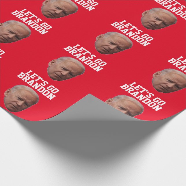 KOM LÅT OSS ÅKA BRANDON BIDEN VALENTINSKLAFS PAPPE PRESENTPAPPER (Hörn)