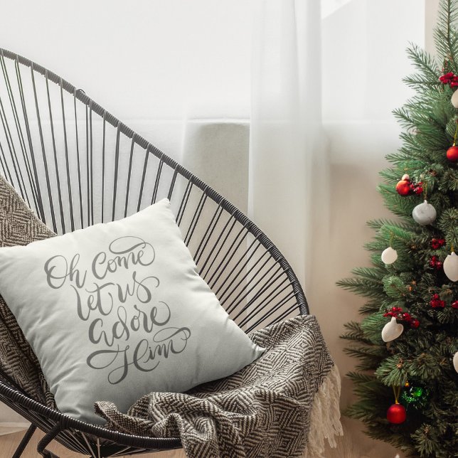 Kom Låt oss ta hand om honom Hand Calligraphed Kudde (Skapare uppladdad)