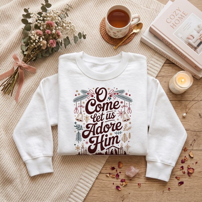 Kom låt oss tillbe Honom, jul  T Shirt (Skapare uppladdad)
