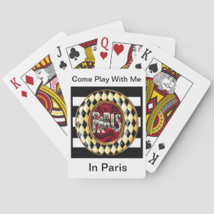 Kom leker med mig i Paris, omformad bildskärmspass Casinokort