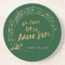 KOM LET US ADORE HIM jul Hymn Elegant Stone