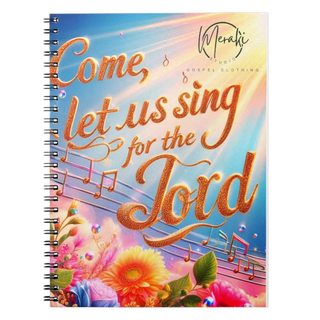 Kom Let US Sjunga for the Lord Notebook Anteckningsbok (Framsidan)