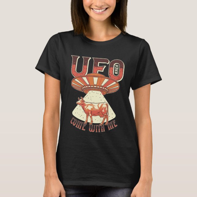 Kom Med Mig UFO Område T Shirt (Framsida)