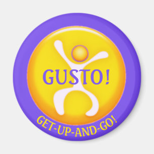 Kom och gå med Gusto! Idémagnet Magnet