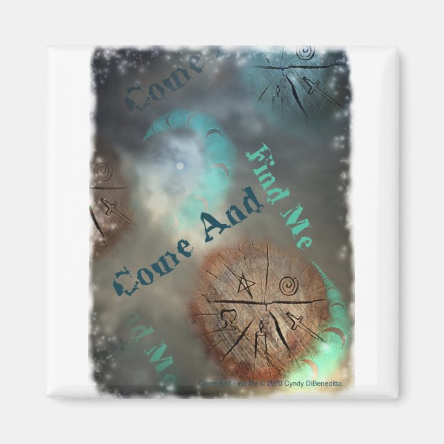 Kom och hitta mig magnet (Framsidan)