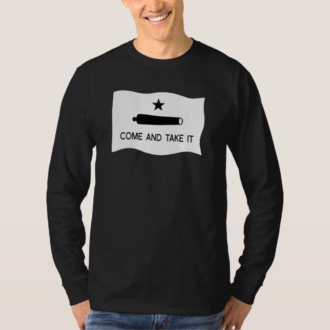 Kom och ta den Flagga ~ Texas T Shirt (Framsida)