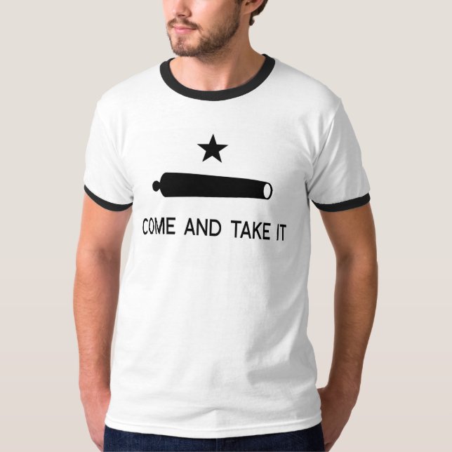Kom och ta den Flagga ~ Texas T-shirt (Framsida)