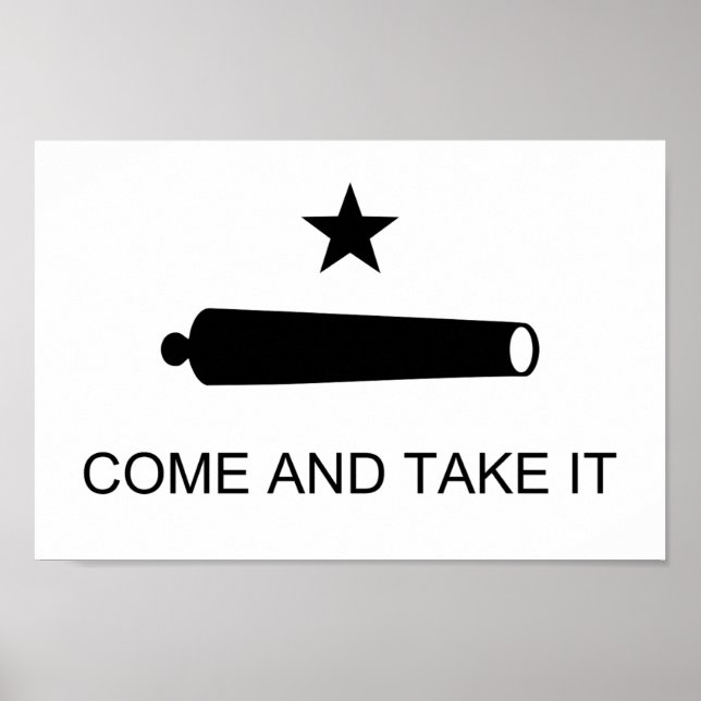 Kom och ta den - United Stater Texas Flagga Poster (Framsidan)