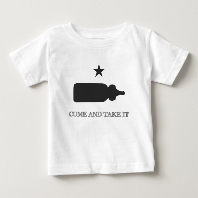 Kom och ta det Flaska Black Tee Shirt (Framsida)