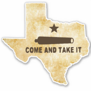 Kom och ta det kanon på Texas vintage stil Klistermärken