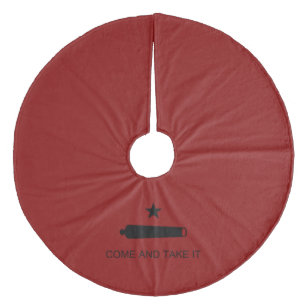 Kom och ta det! Texas State Strider Flagga Julgransmatta Fleece