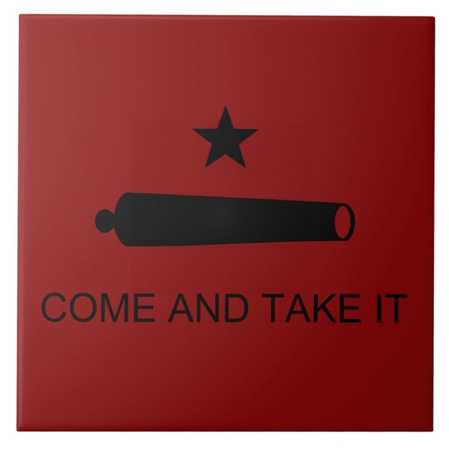 Kom och ta det! Texas State Strider Flagga Kakelplatta (Framsidan)