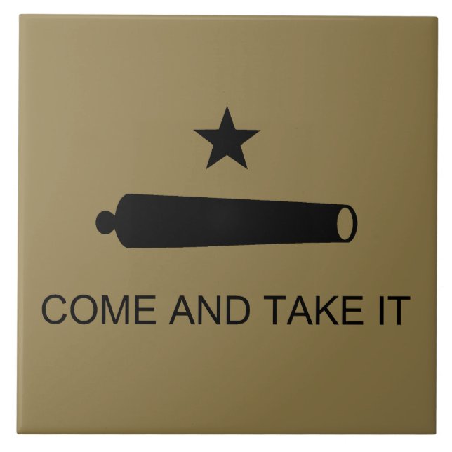 Kom och ta det! Texas State Strider Flagga Kakelplatta (Framsidan)