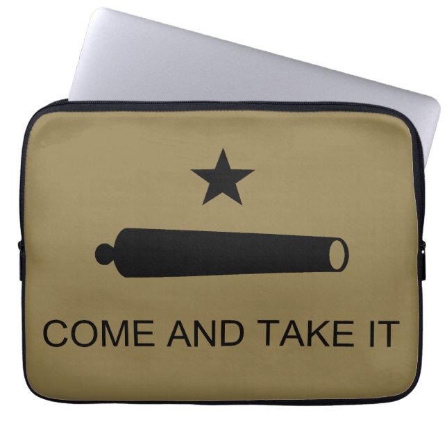 Kom och ta det! Texas State Strider Flagga Laptop Fodral (Framsidan)