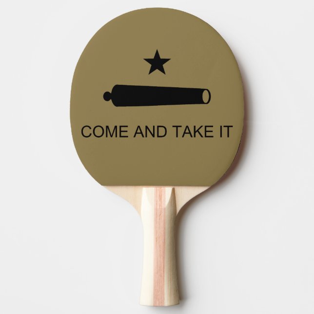 Kom och ta det! Texas State Strider Flagga Pingisracket (Framsidan)