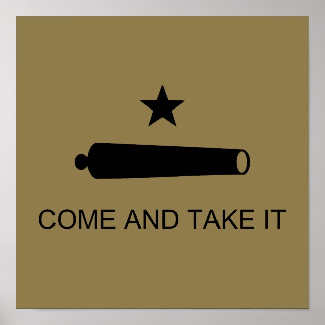 Kom och ta det! Texas State Strider Flagga Poster (Framsidan)
