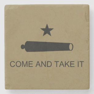 Kom och ta det! Texas State Strider Flagga Stenunderlägg