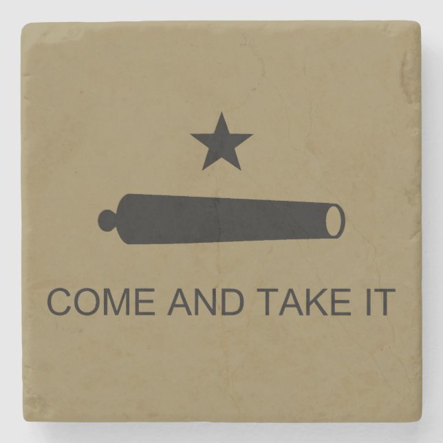Kom och ta det! Texas State Strider Flagga Stenunderlägg (Framsidan)