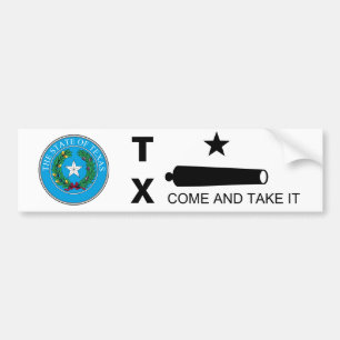 Kom och ta Flagga (TX) Bildekal