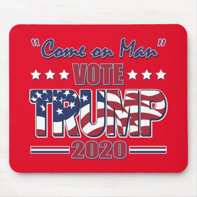 Kom om människan - omröstning Trump 2020 Musmatta (Framsidan)
