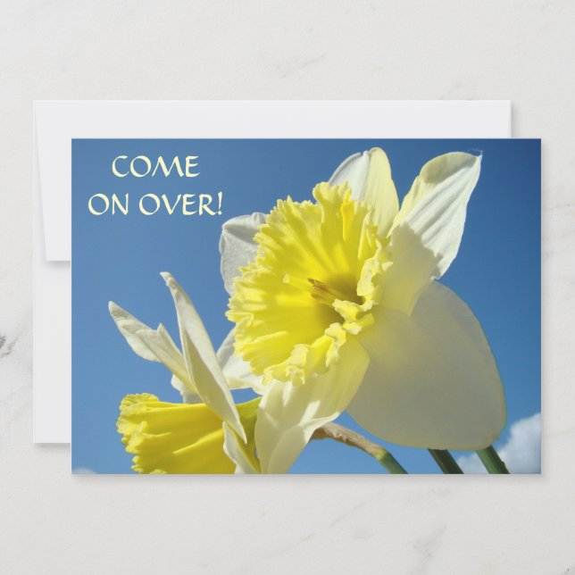 Kom över! Inbjudningskort Påsk Helgdagar (Framsida)