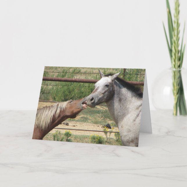 Kom på gimme en stor kyss! helgkort (Framsida)