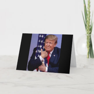 Kom på Man - Rösttrumpen - Trump 2020 Helgkort