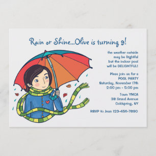 Kom Rain- eller Shine-inbjudan Inbjudningar