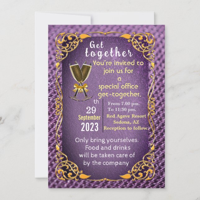 Kom samman inbjudningar (Framsida)