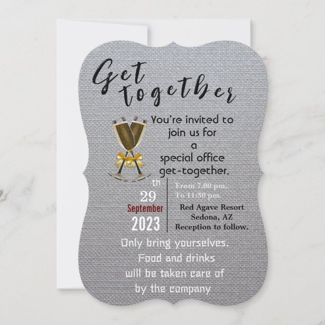 Kom samman inbjudningar (Framsida)