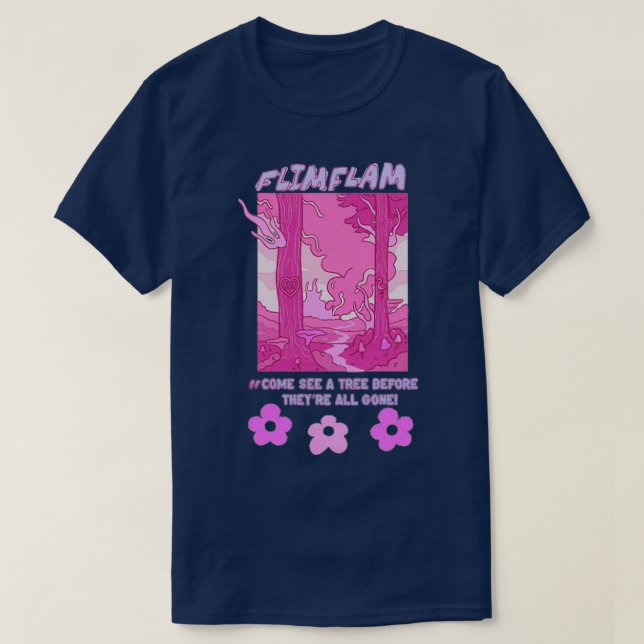 Kom Se Vänd flagga för Träd T Shirt (Design framsida)