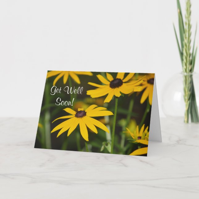 Kom snart! Blommkort Kort (Framsida)