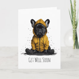 Kom snart Fransk Bulldog Wearing Rainrock Kort