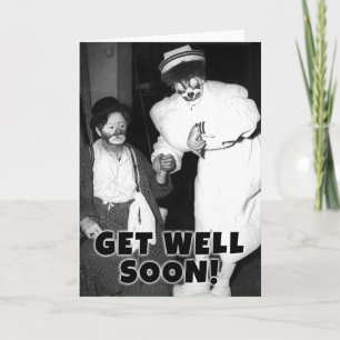 Kom snart! Otto Griebling Clown Greeting Card Kort