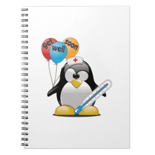 Kom snart. Penguin Nurse. Anteckningsbok