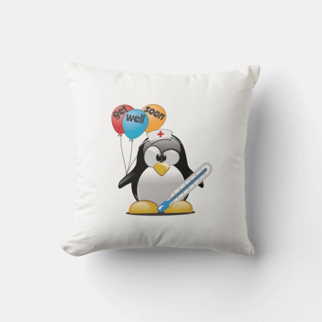 Kom snart. Penguin Nurse. Kudde (Framsida)