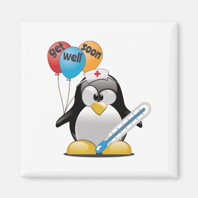 Kom snart. Penguin Nurse. Magnet (Framsidan)