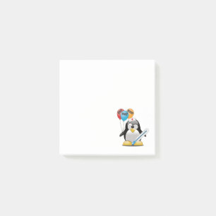 Kom snart. Penguin Nurse. Post-it Block